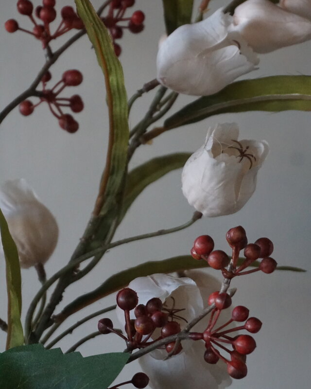 Rene Houtman Kunstbloemen Boeket Eden | Wit | L100 cm