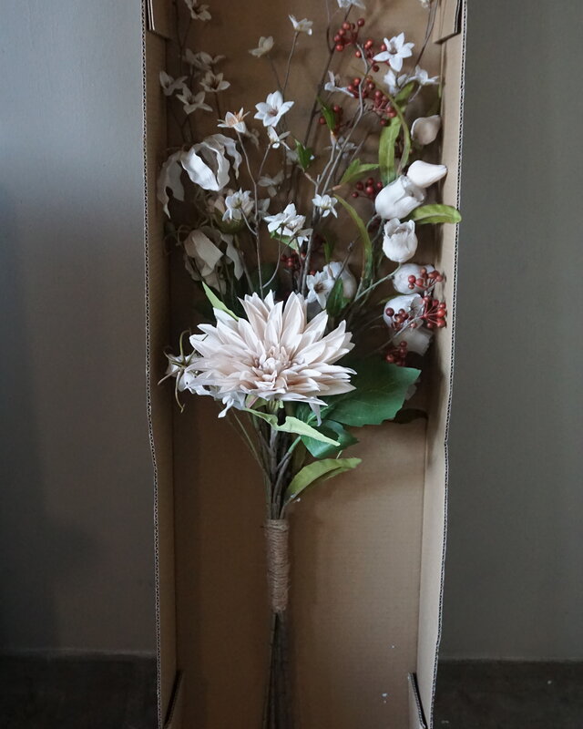Rene Houtman Kunstbloemen Boeket Eden | Wit | L100 cm