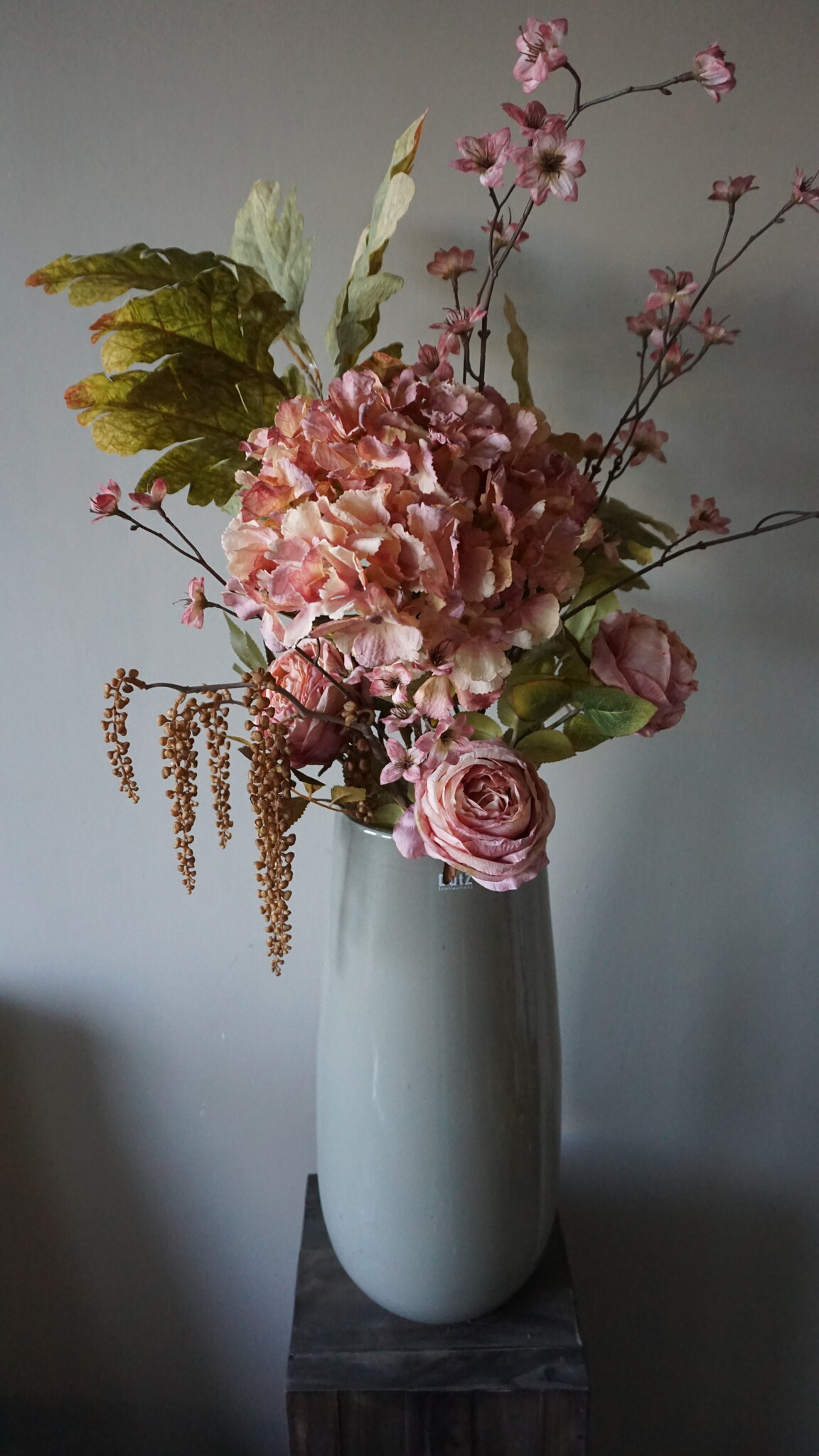 Rene Houtman Kunstbloemen Boeket Ida | Roze | L100 cm