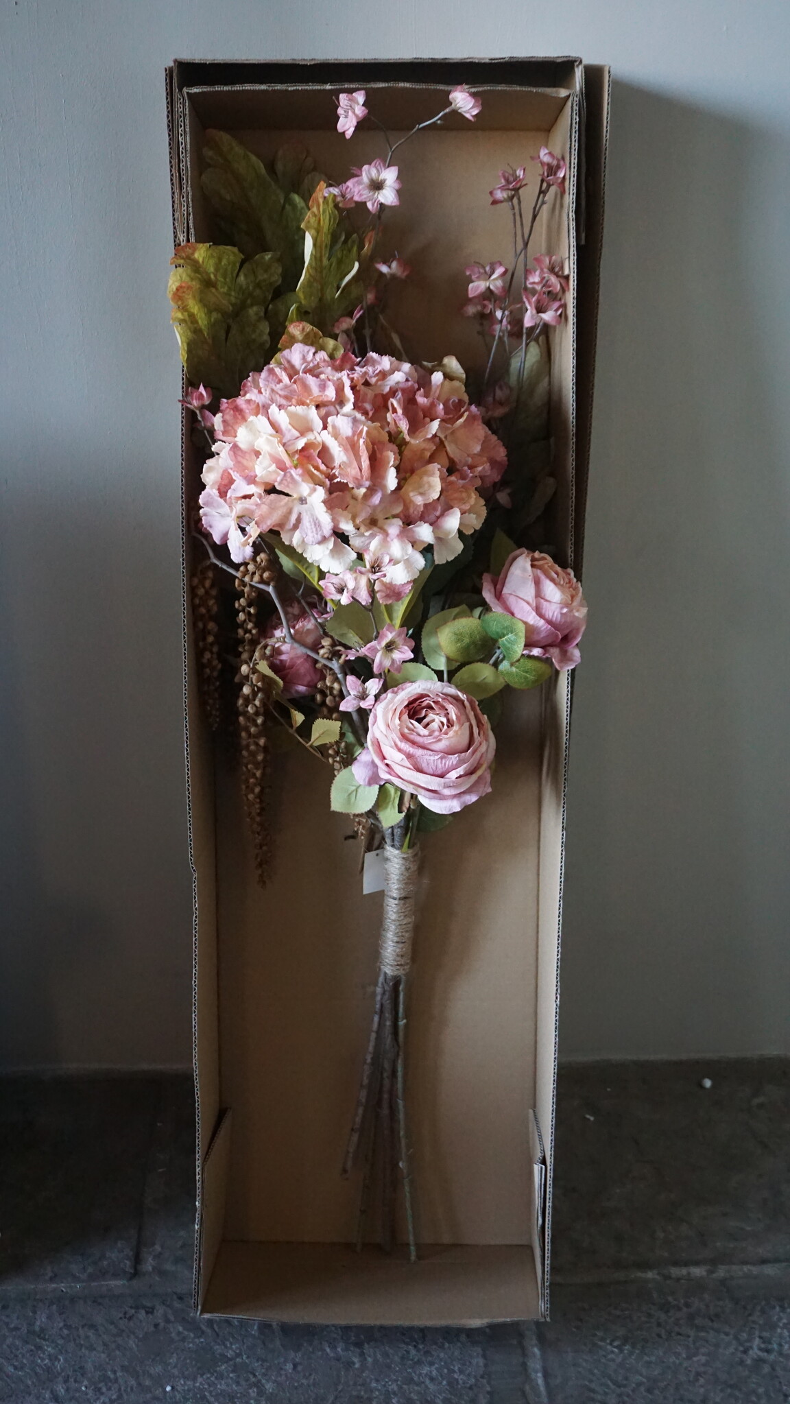 Rene Houtman Kunstbloemen Boeket Ida | Roze | L100 cm