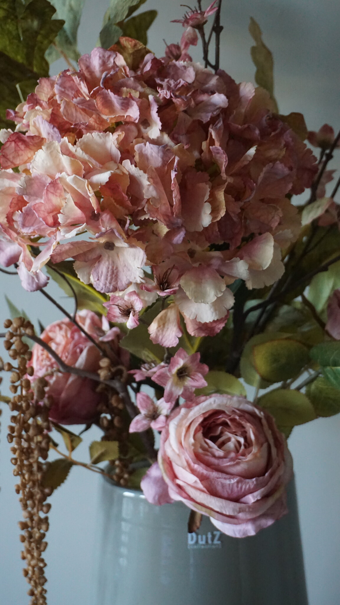 Rene Houtman Kunstbloemen Boeket Ida | Roze | L100 cm