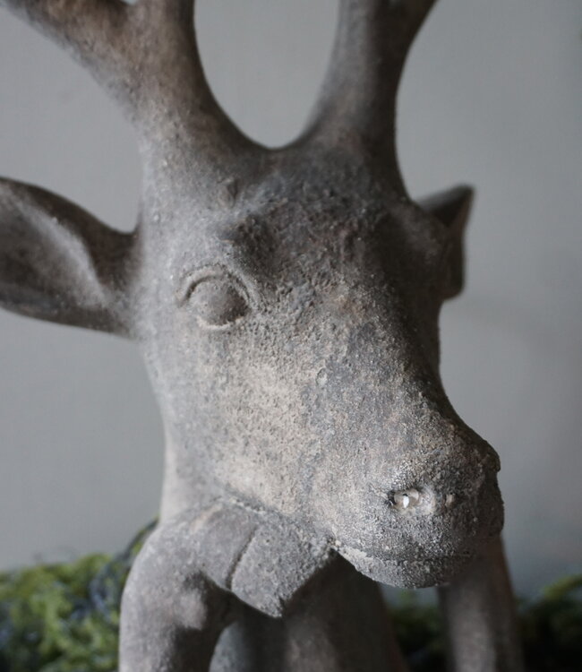 Rene Houtman Hert Alaya L | Grijs | H50 x B30 x D18 cm