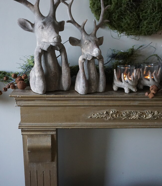 Rene Houtman Hert Alaya M | Grijs | H40 x B23 x D15 cm