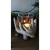 Windlicht Gewei S | Ivory | H11,5 x D11,5 cm