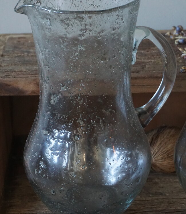 Aura Peeperkorn Glazen Karaf | Helder Met Bubbels | H25 x D13 cm