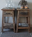 Rene Houtman Bijzettafel/Nachtkastje Truckwood | Set Van 2 | H75xB40xD40 cm