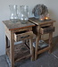 Rene Houtman Bijzettafel/Nachtkastje Truckwood | Set Van 2 | H75xB40xD40 cm