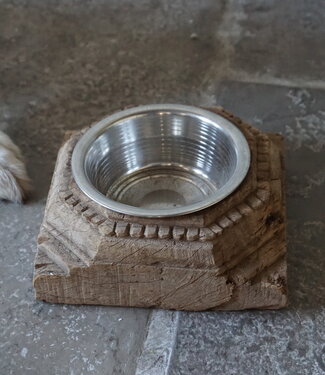 Rene Houtman Unieke Voerbak | Oud Indische Poer | Nr 2 | H9 x D21 cm Rene Houtman Unieke Voerbak | Oud Indische Poer | Nr 2 | H9 x D21 cm