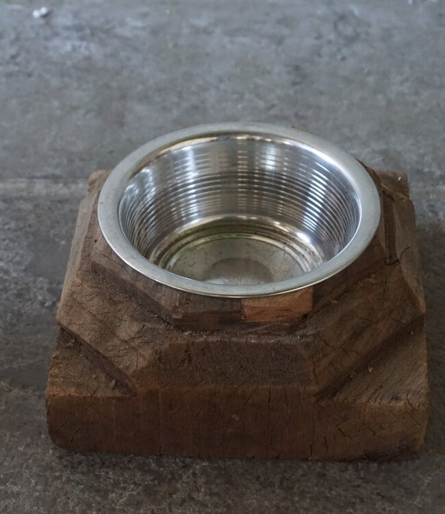 Rene Houtman Unieke Voerbak | Oud Indische Poer | Nr 3 | H9 x D21 cm