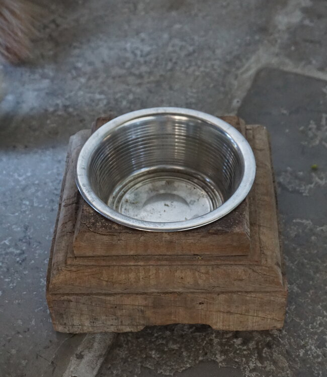 Rene Houtman Unieke Voerbak | Oud Indische Poer | Nr 4 | H9 x D21 cm