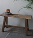 Rene Houtman Oud Eikenhouten Bankje | Nr 1 | H46 x B80 x D21 cm