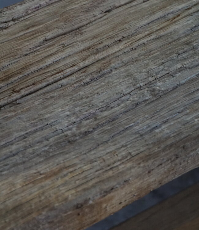 Rene Houtman Oud Eikenhouten Bankje | Nr 2 | H46 x B80 x D20 cm