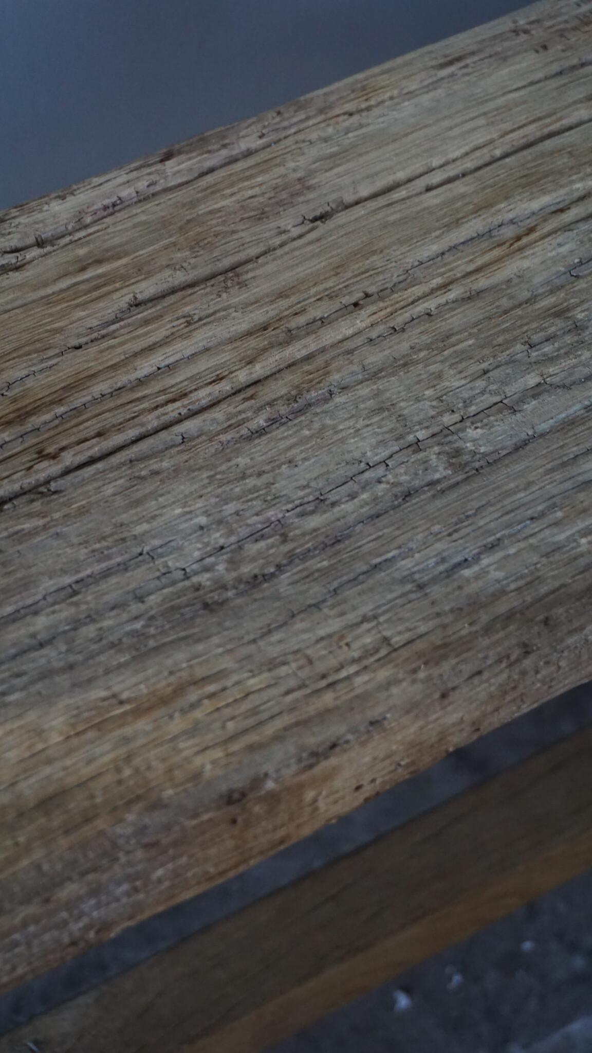 Rene Houtman Oud Eikenhouten Bankje | Nr 2 | H46 x B80 x D20 cm