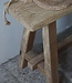 Rene Houtman Oud Eikenhouten Bankje | Nr 3 | H46 x B80 x D20 cm