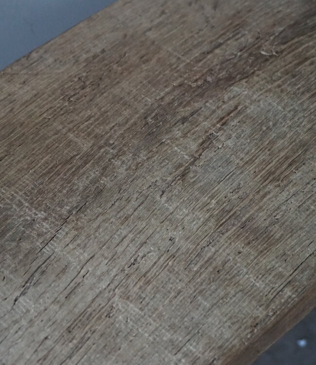 Rene Houtman Oud Eikenhouten Bankje | Nr 4 | H46 x B80 x D24 cm