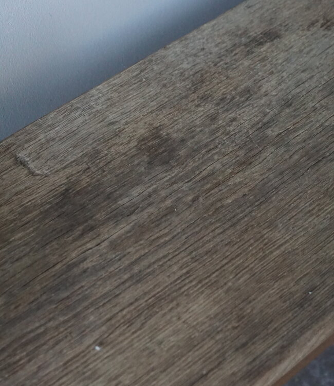 Rene Houtman Oud Eikenhouten Bankje | Nr 1 | H46,5 x B100 x D20 cm