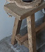 Rene Houtman Oud Eikenhouten Bankje | Nr 1 | H45 x B61 x D18 cm