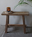 Rene Houtman Oud Eikenhouten Bankje | Nr 1 | H45 x B61 x D18 cm