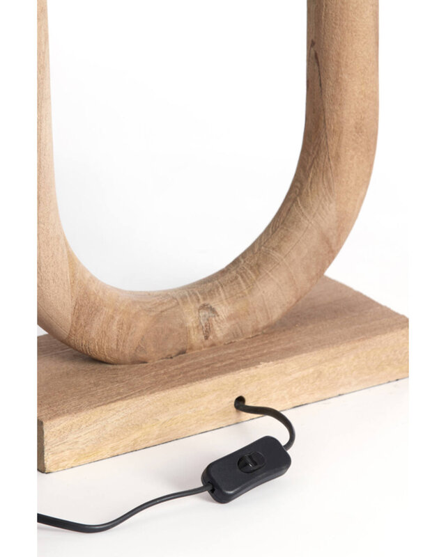 Rene Houtman Lampvoet 20x12x44 cm Hout Mat Naturel