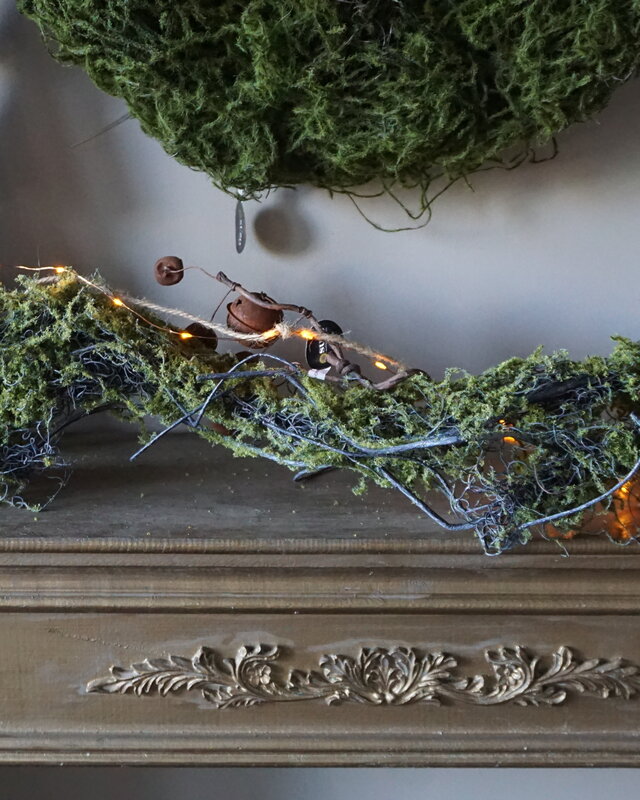 Rene Houtman Mos Kunst Guirlande Groen | L150 cm