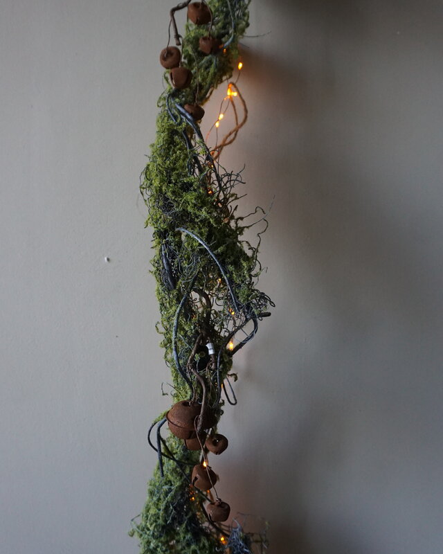 Rene Houtman Mos Kunst Guirlande Groen | L150 cm