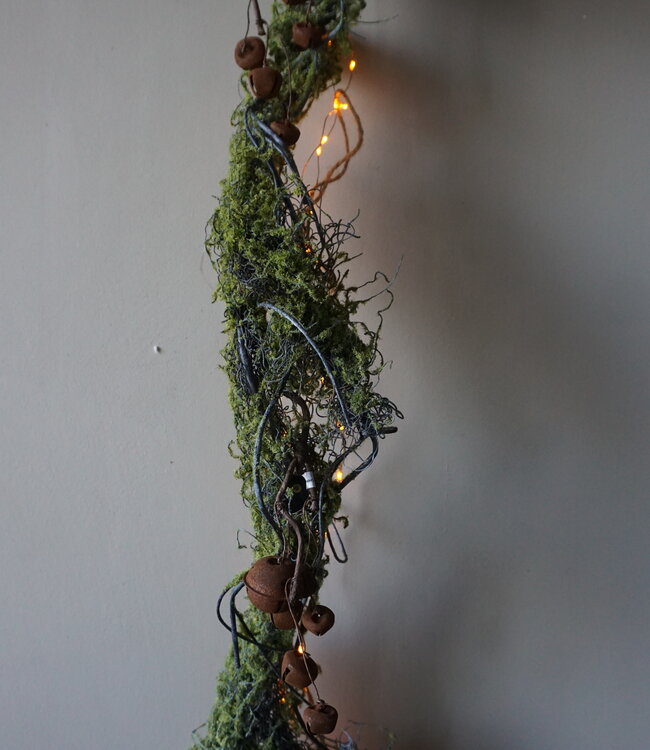 Rene Houtman Mos Kunst Guirlande Groen | L150 cm