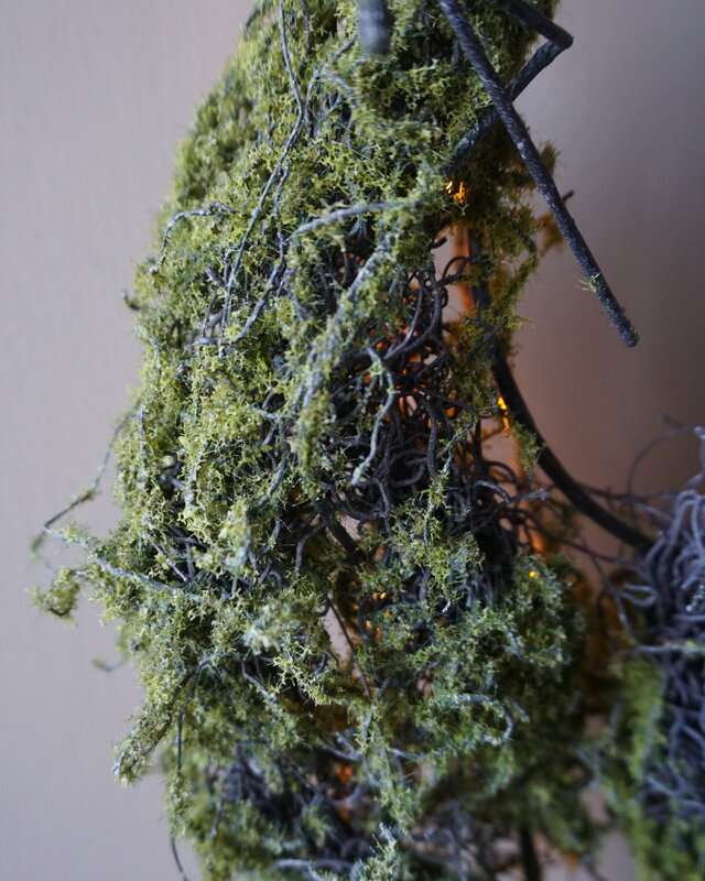 Rene Houtman Mos Kunst Guirlande Groen | L150 cm