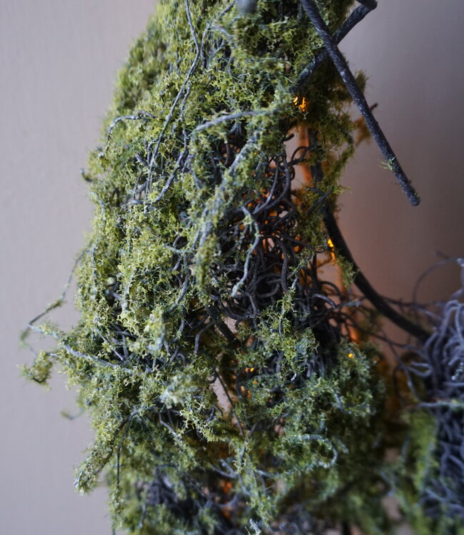 Rene Houtman Mos Kunst Guirlande Groen | L150 cm