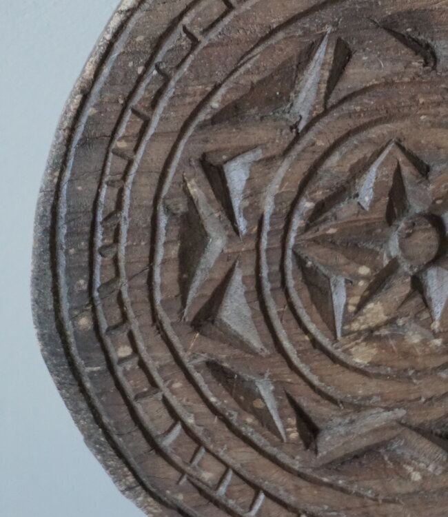 Rene Houtman Mandela Houten Onderzetter | H3xB19 cm