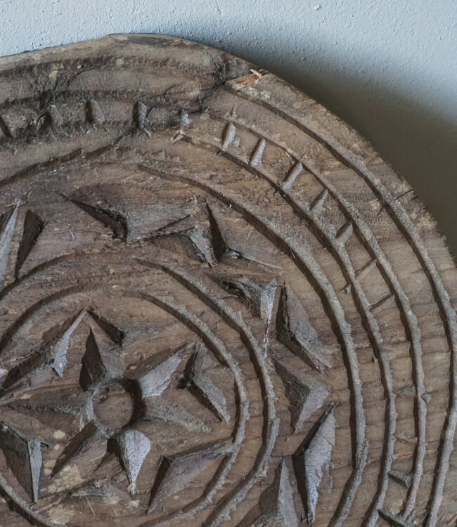 Rene Houtman Mandela Houten Onderzetter | H3xB19 cm