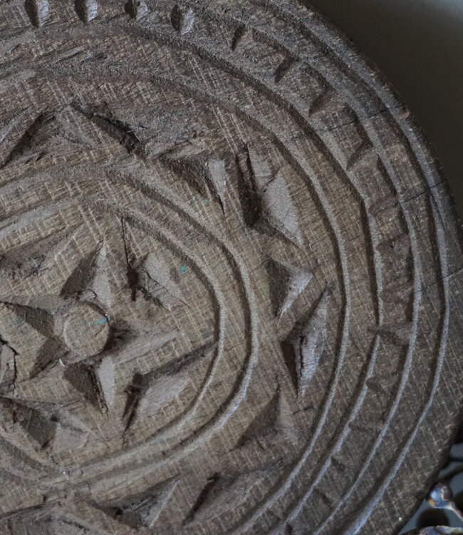 Rene Houtman Rustieke Onderzetter Hout | Mandela | H2,5xB19 cm