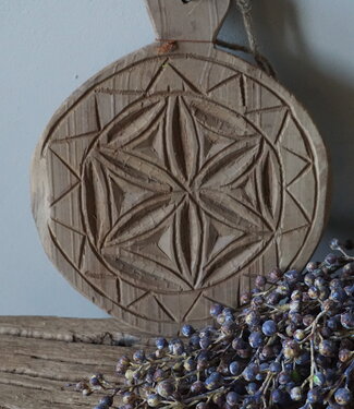 Rene Houtman Houten Onderzetter/Plankje Mandela | H3xB20xL25 cm