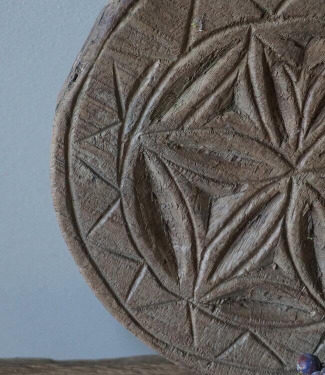 Rene Houtman Mandela Onderzetter Hout | H3xB19xL25 cm