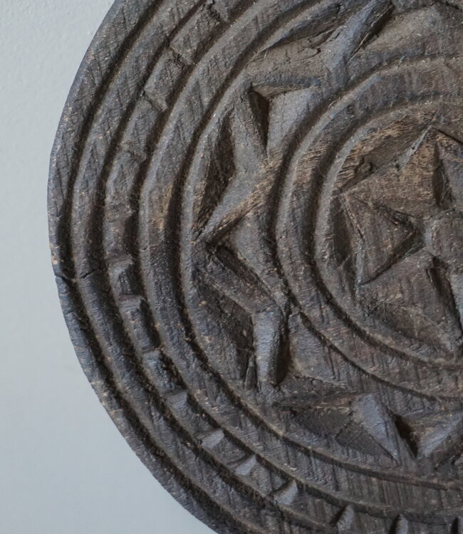 Rene Houtman Onderzetter Mandela |  Hout | H3xB20 cm