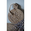 Houten Plankje | Onderzetter | Mandela | H3xB19xL25 cm