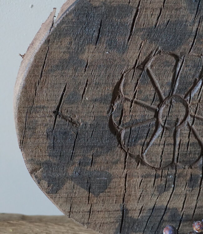 Rene Houtman Stoere Mandela Onderzetter | Hout | H3xB20xL27 cm