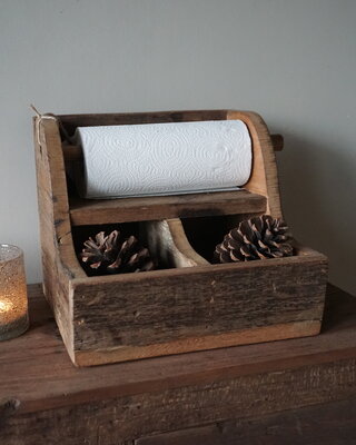 Rene Houtman Keukenrolhouder Greet | Truckwood | H26 x B30 x D30 cm