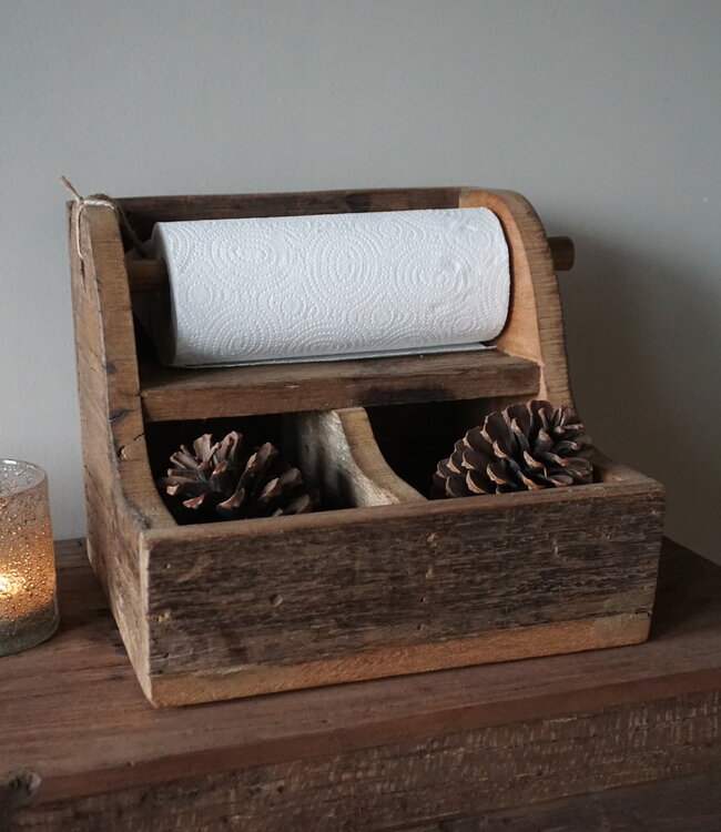 Rene Houtman Keukenrolhouder Greet | Truckwood | H26 x B30 x D30 cm