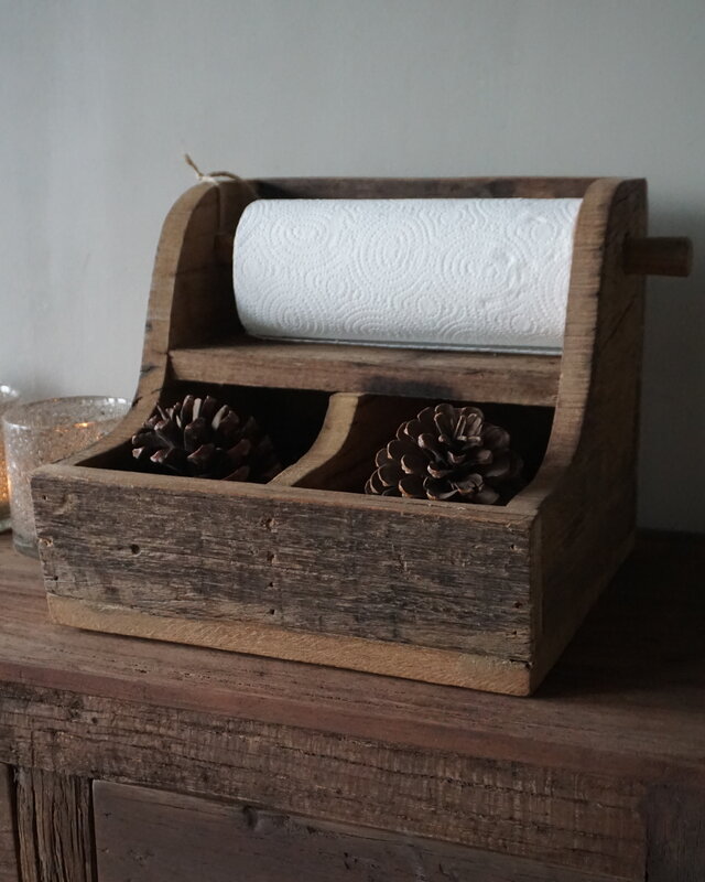 Rene Houtman Keukenrolhouder Greet | Truckwood | H26 x B30 x D30 cm