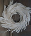 Rene Houtman Krans Pauwenveer Wit | H6 x D40 cm