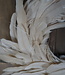 Rene Houtman Krans Pauwenveer Wit | H6 x D40 cm