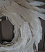 Rene Houtman Krans Pauwenveer Wit | H6 x D40 cm