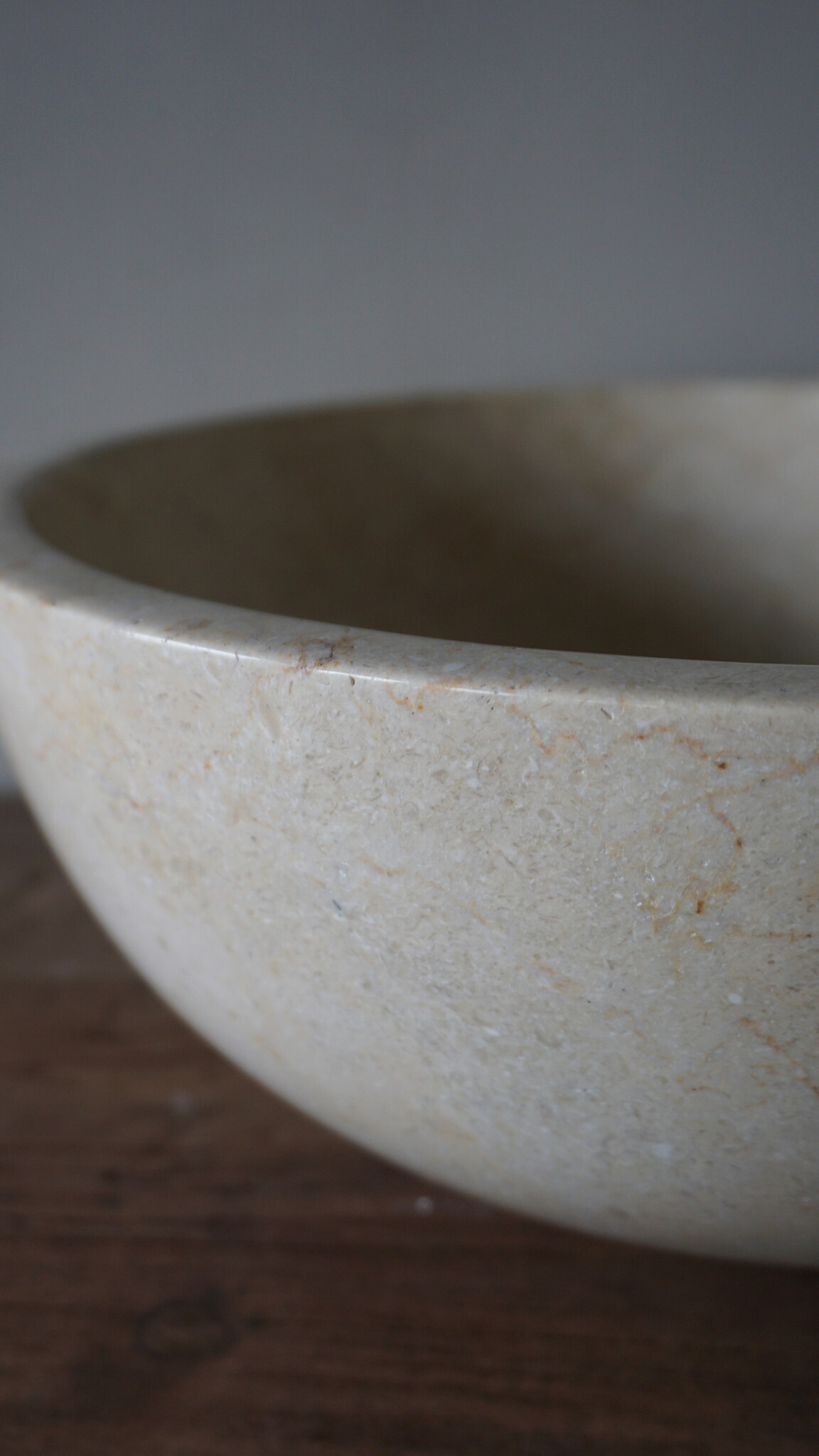 Rene Houtman Ronde Waskom Marmer | Beige | Ø38xH15 cm