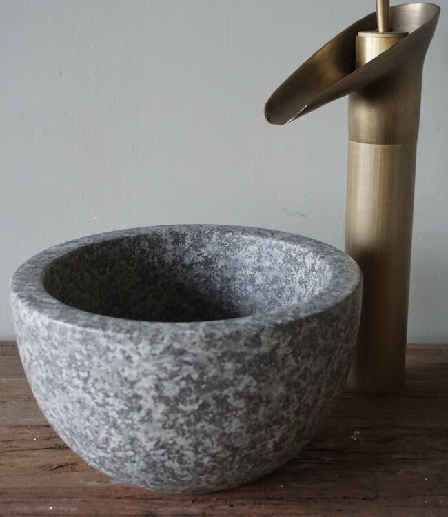 Rene Houtman Waskom Marmer Grijs | Ø21 x H12 cm