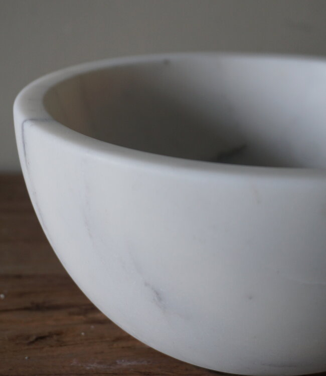 Rene Houtman Waskom Marmer Wit | Ø20 x H10 cm