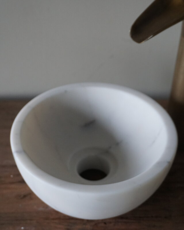 Rene Houtman Waskom Marmer Wit | Ø20 x H10 cm