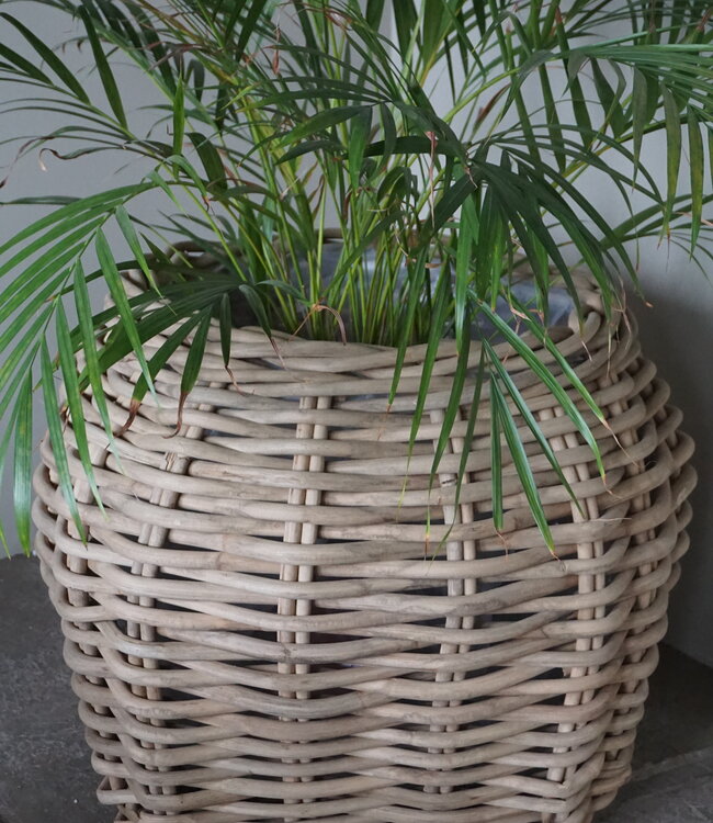 Rene Houtman Plantenmand Bloembak Rotan | Set Van 2