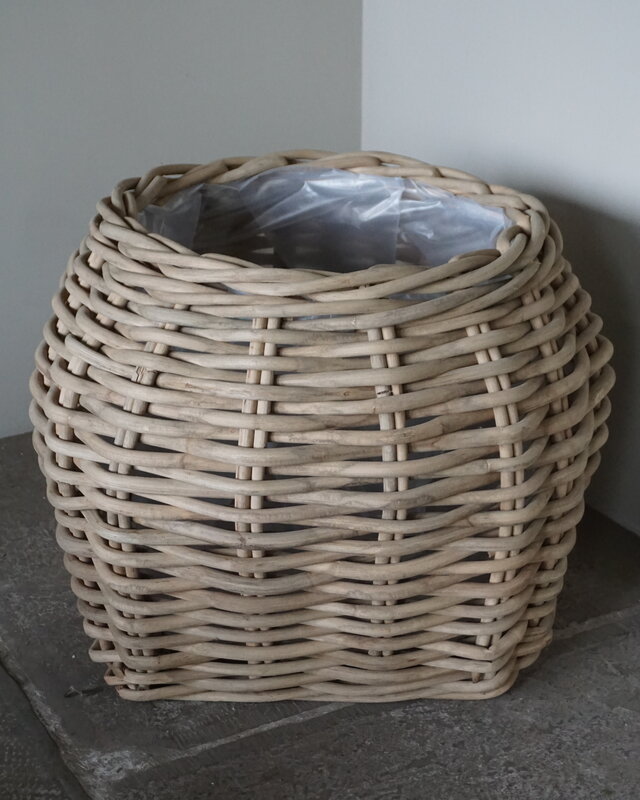 Rene Houtman Plantenmand Bloembak Rotan | Set Van 2