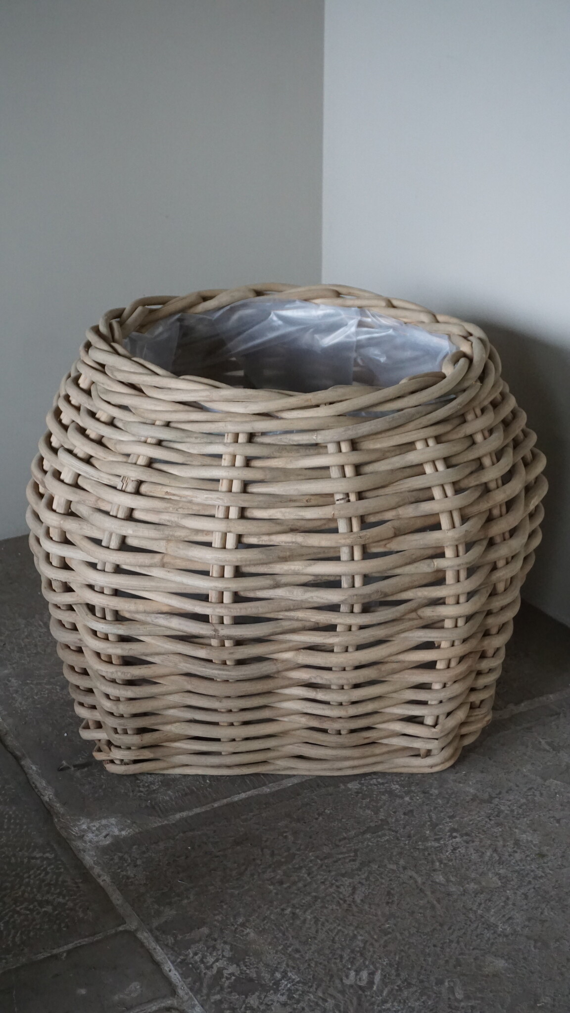 Rene Houtman Plantenmand Bloembak Rotan | Set Van 2