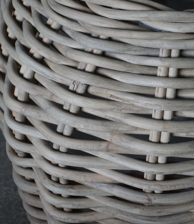 Rene Houtman Plantenmand Bloembak Rotan | Set Van 2